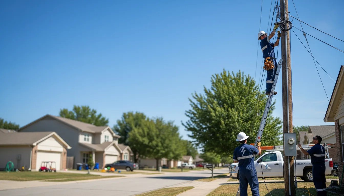 Residential electrician providing installation services in Saint John, WA